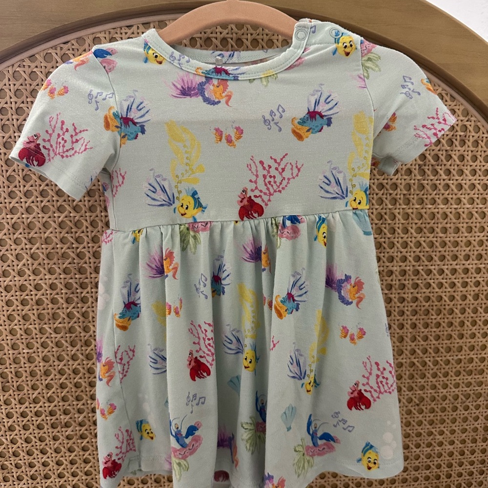 Posh Peanut Disney Ariel and Friends Twirl Bodysuit Dress